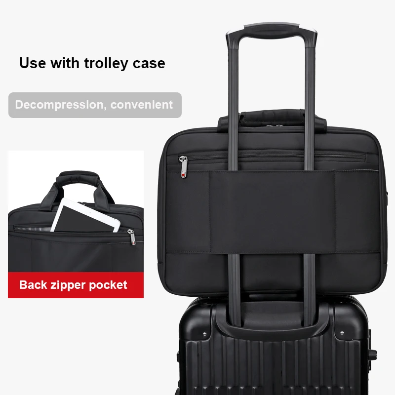 Портфель мужской из водонепроницаемой ткани оксфорд - Фотография_2