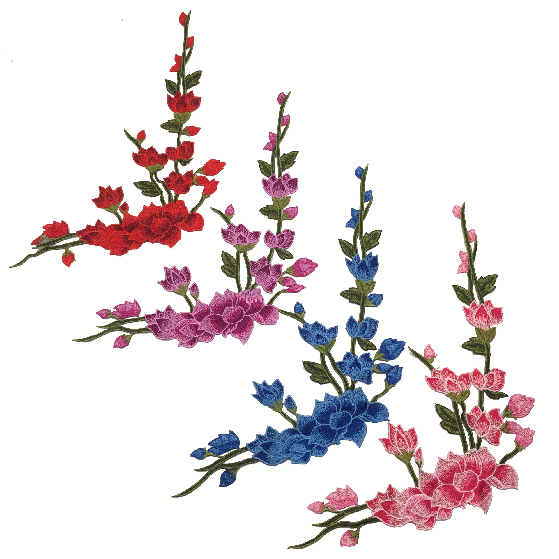 Водорастворимая вышивальная аппликация в стиле ципао