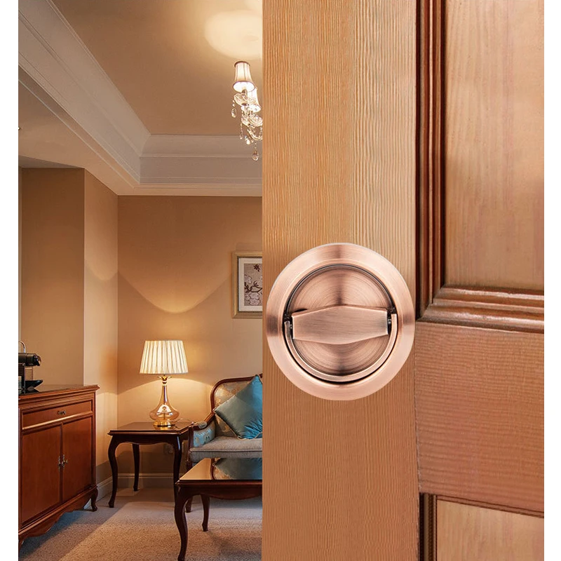 Утопленный невидимый замок с ручкой чашки из нержавеющей стали - Фотография_4