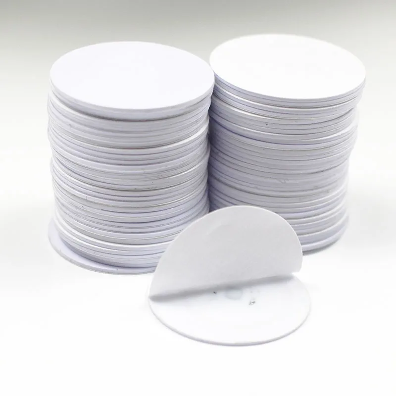 125 кгц tk4100 em4100 rfid-монета id-карта с клейкой наклейкой