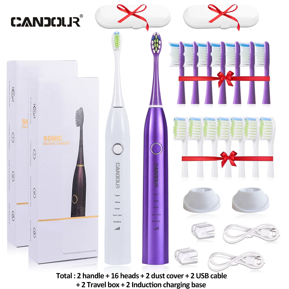 Ультразвуковая электрическая зубная щетка candour cd5168 - Фотография_5