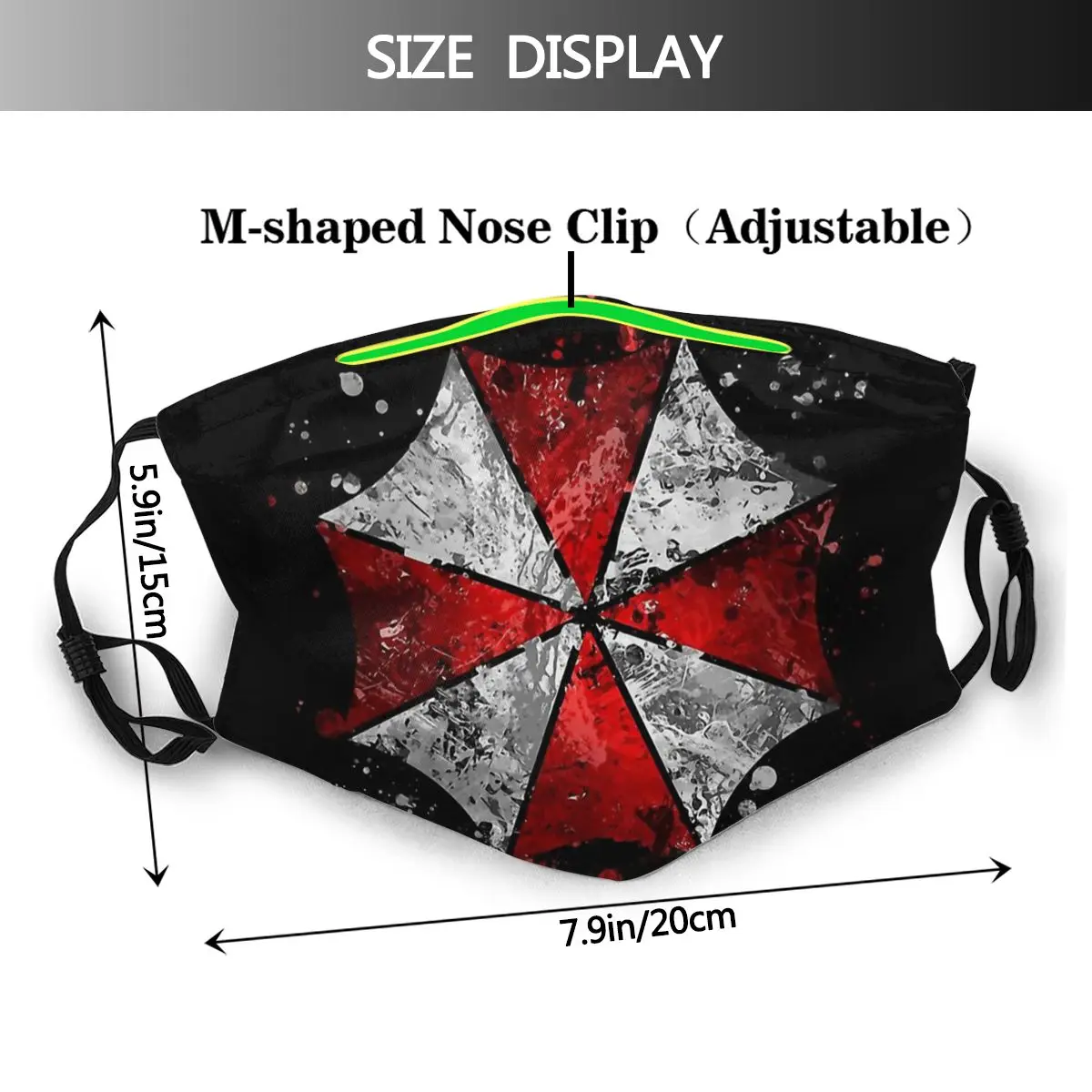 Маска для лица umbrella corporation - Фотография_2