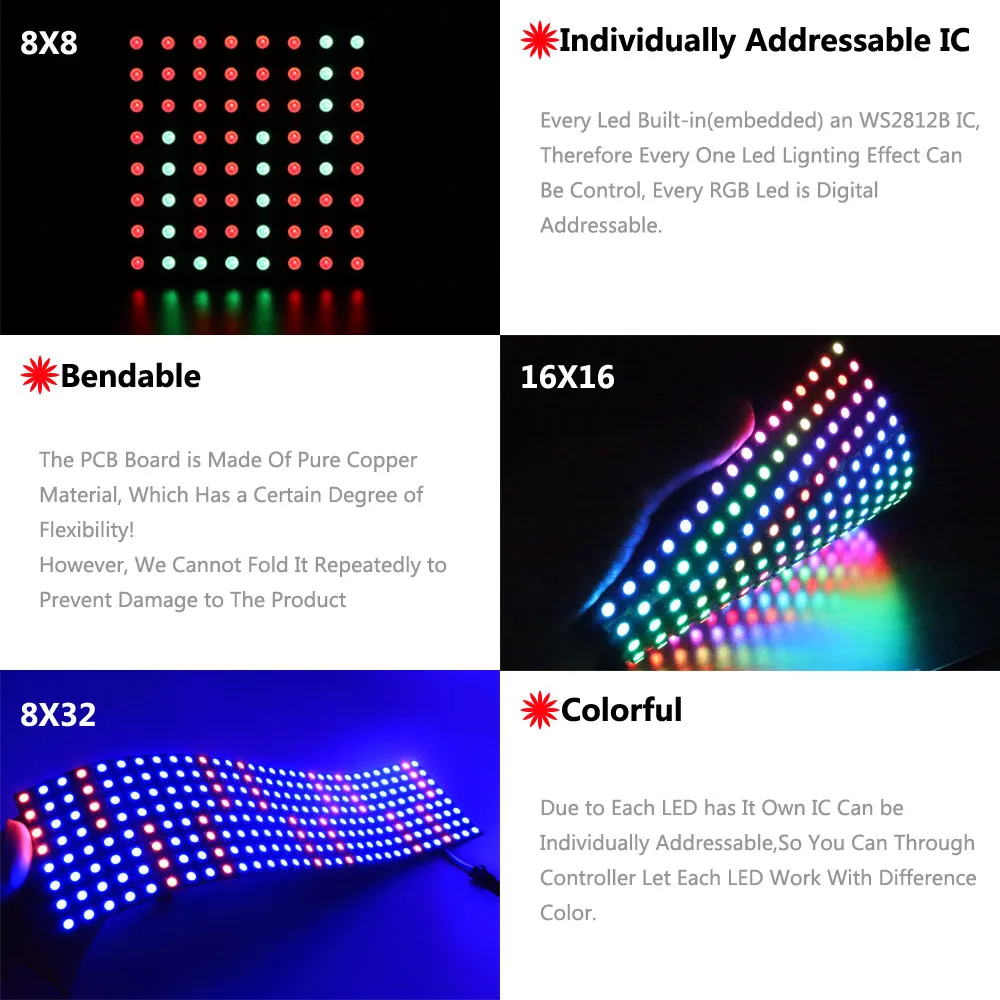 Ws2812b rgb светодиодный цифровой - Фотография_2