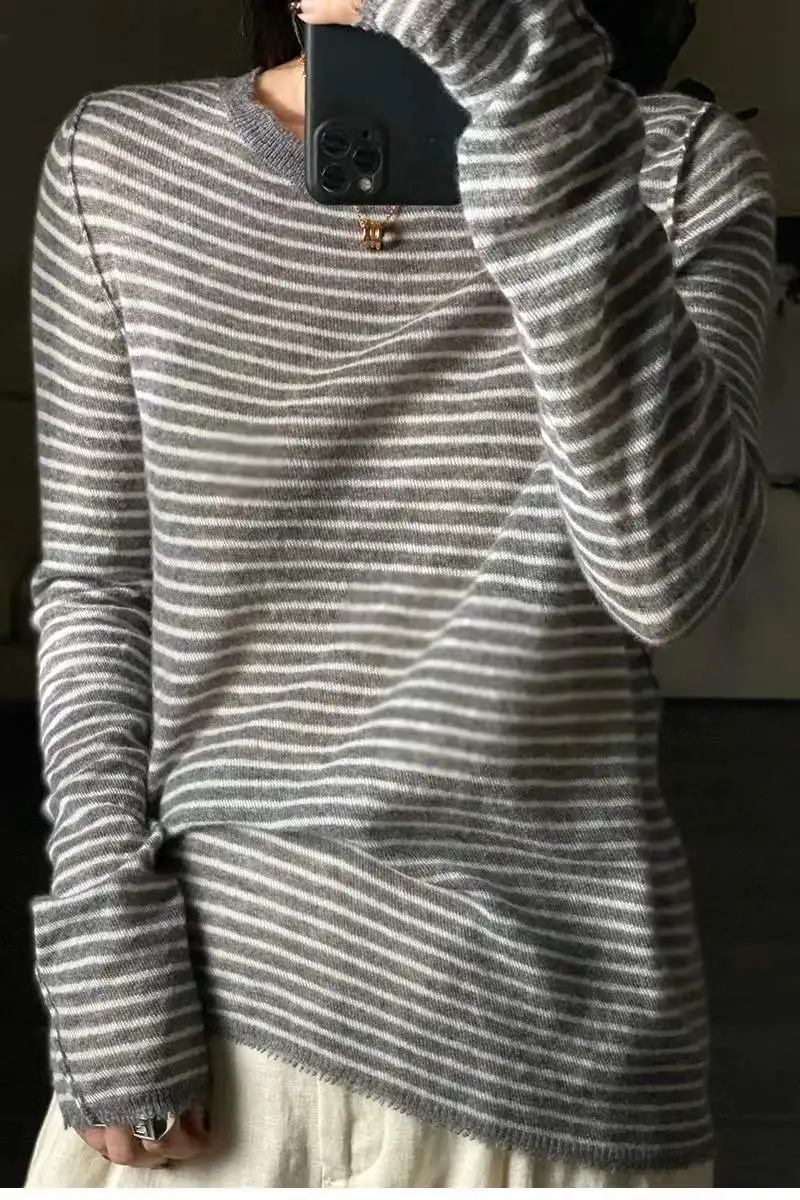 Модный кашемировый свитер для женщин - Фотография_5