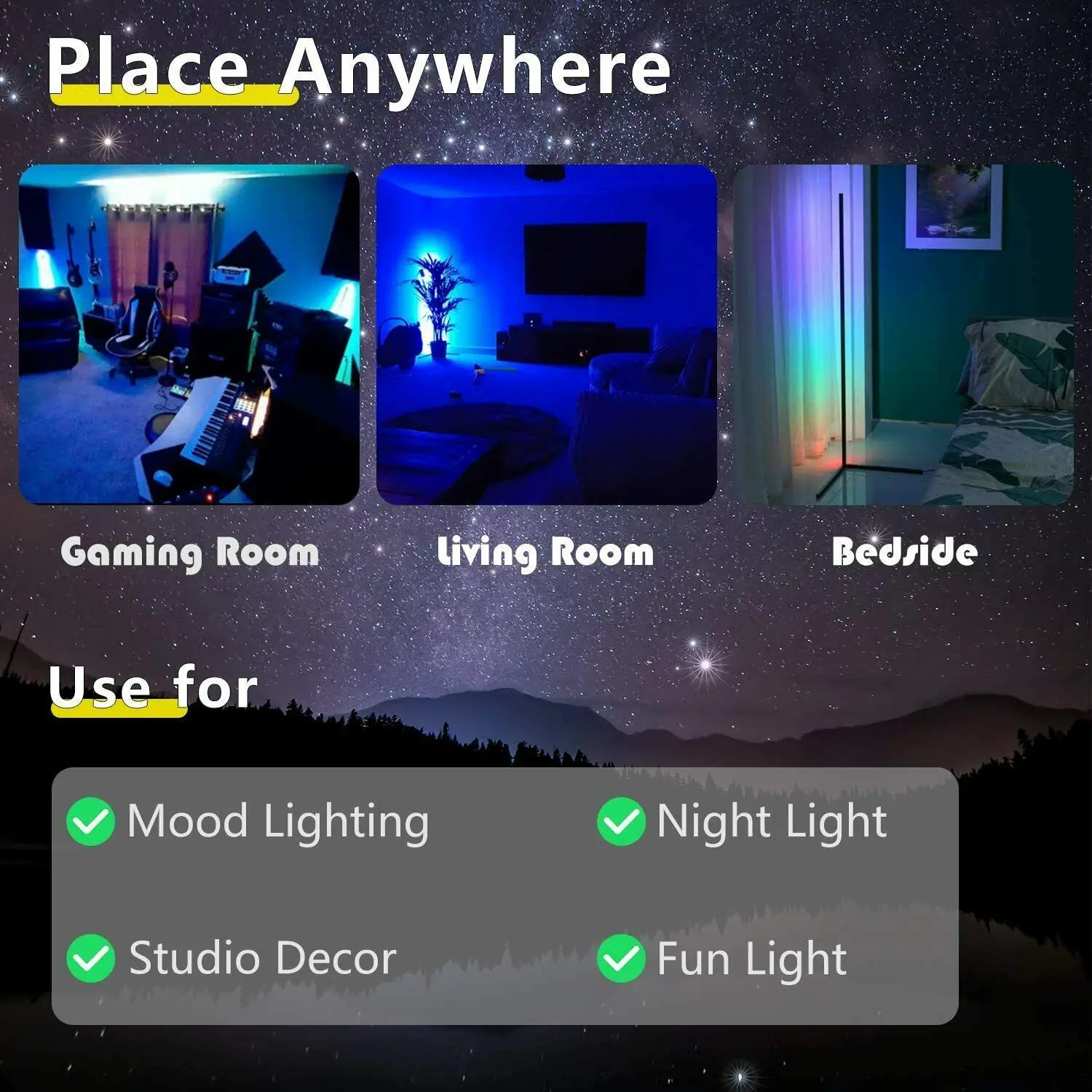 Современная светодиодная угловая лампа rgb - Фотография_5
