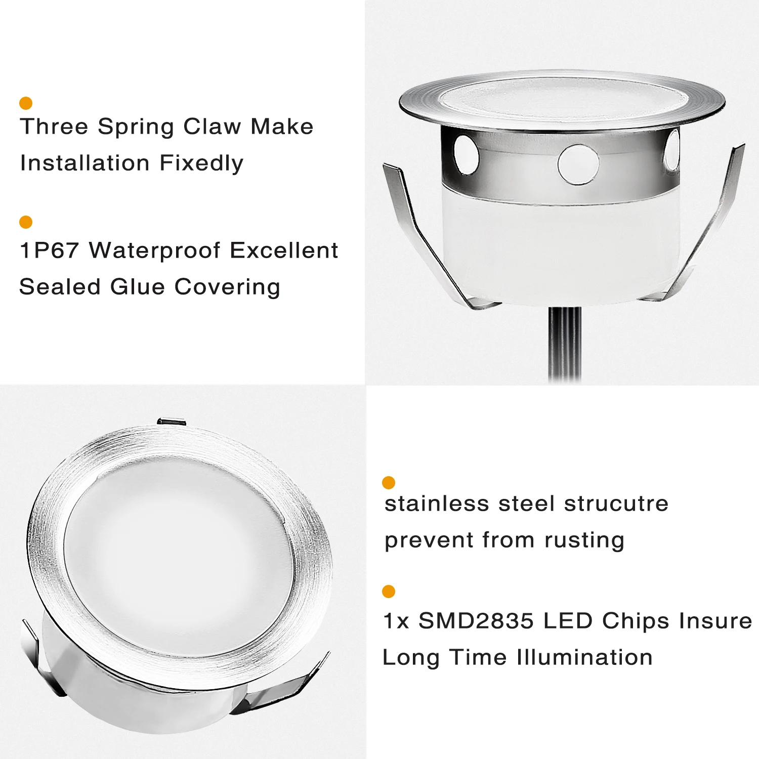 Встраиваемый палубный светильник qaca с низким напряжением - Фотография_6