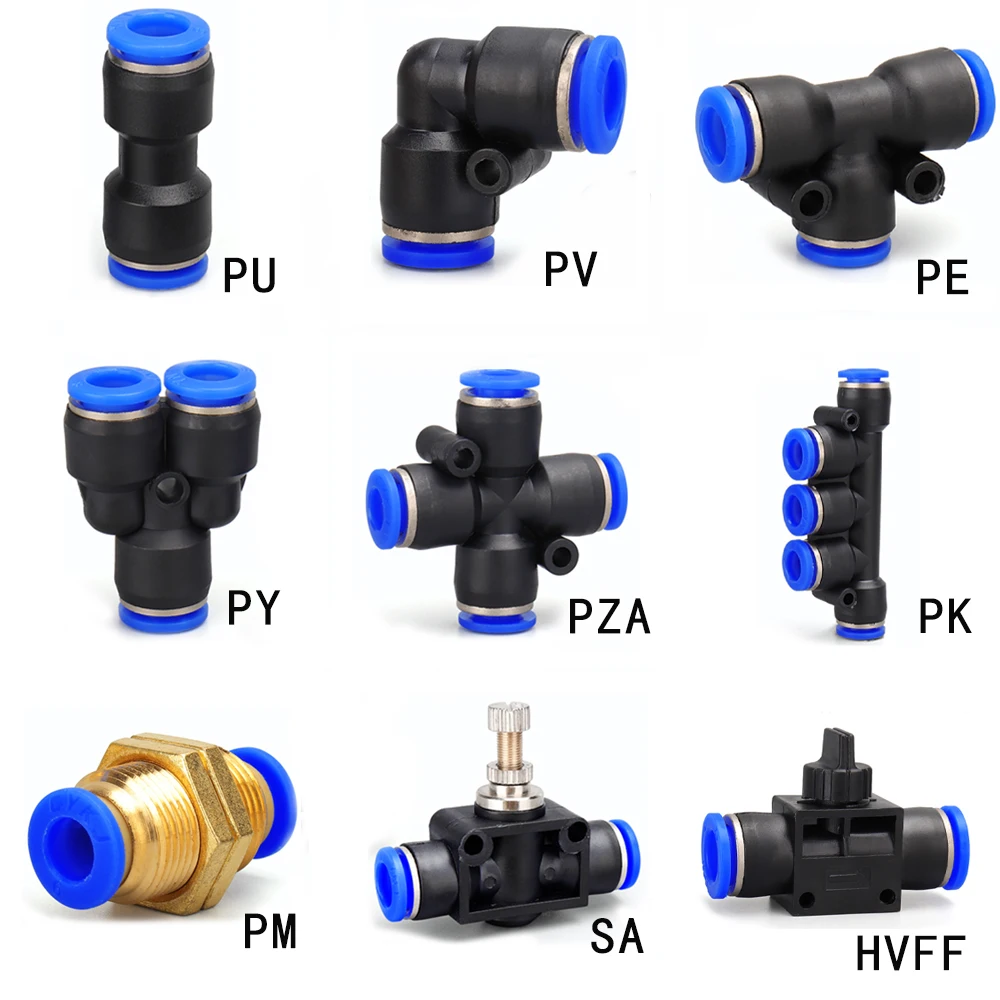 Пневматический соединитель py pe pu pv pm pza pk sa hvff