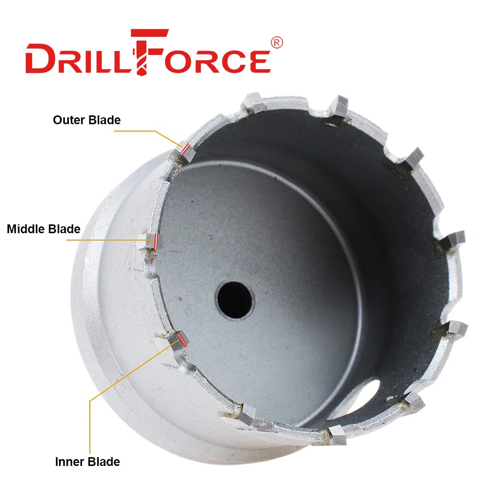 Drillforce 12-200 мм tct кольцевая пила сверла из сплава - Фотография_4