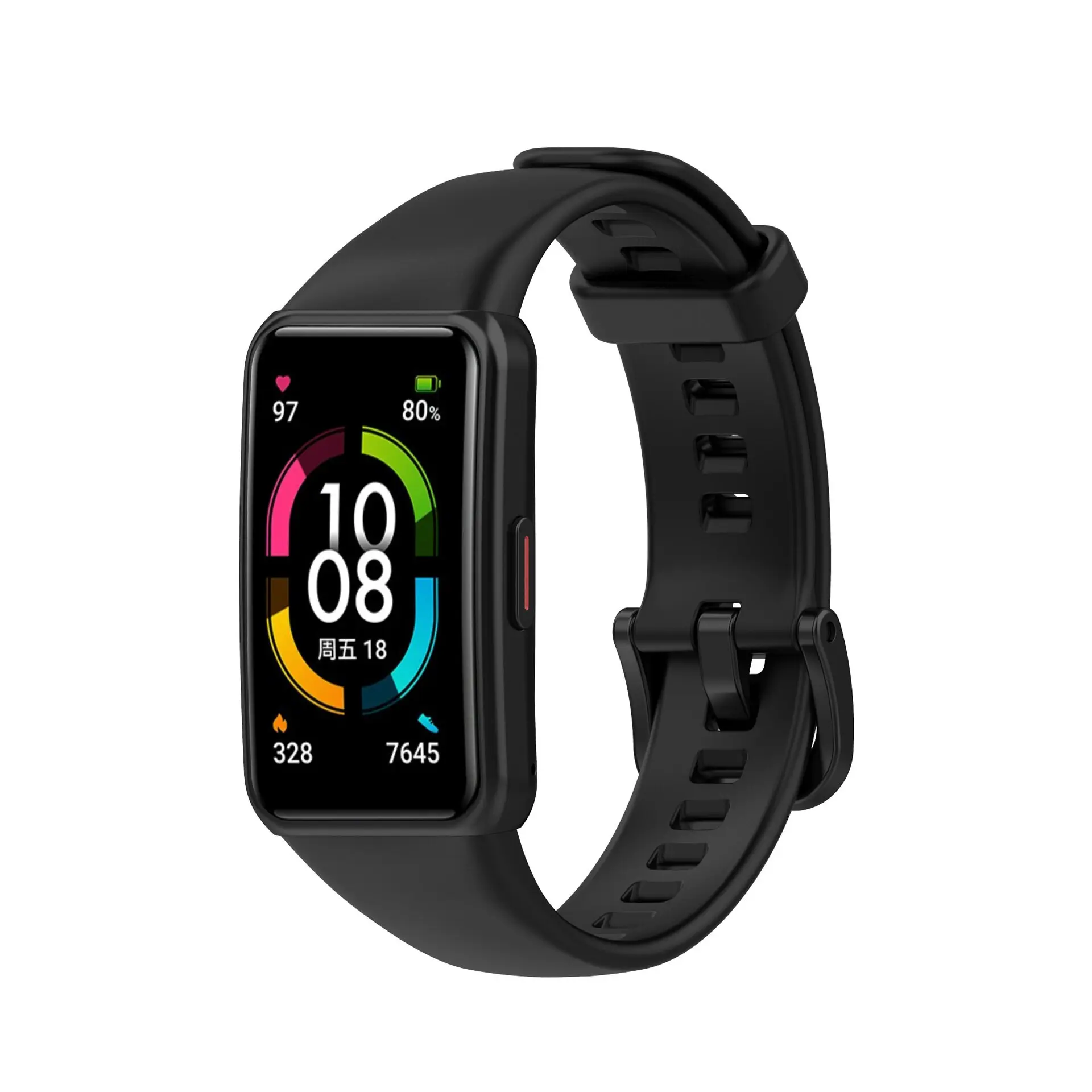 Мягкий силиконовый спортивный ремешок для huawei band 6 - Фотография_5
