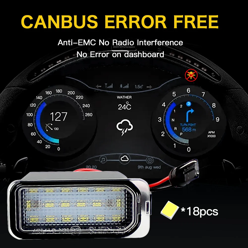 2pcs license plate light for ford - Фотография_2