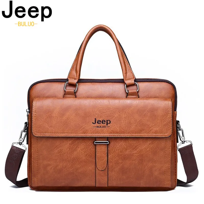 Мужской портфель из искусственной кожи jeep buluo