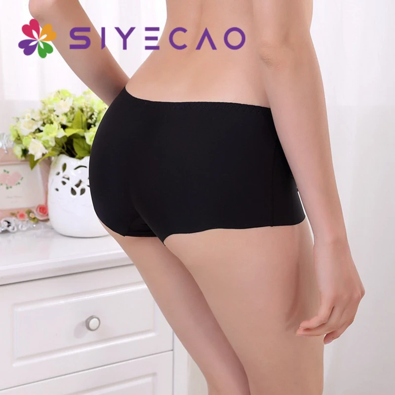 Сексуальные женские мягкие бесшовные короткие штаны - Фотография_3