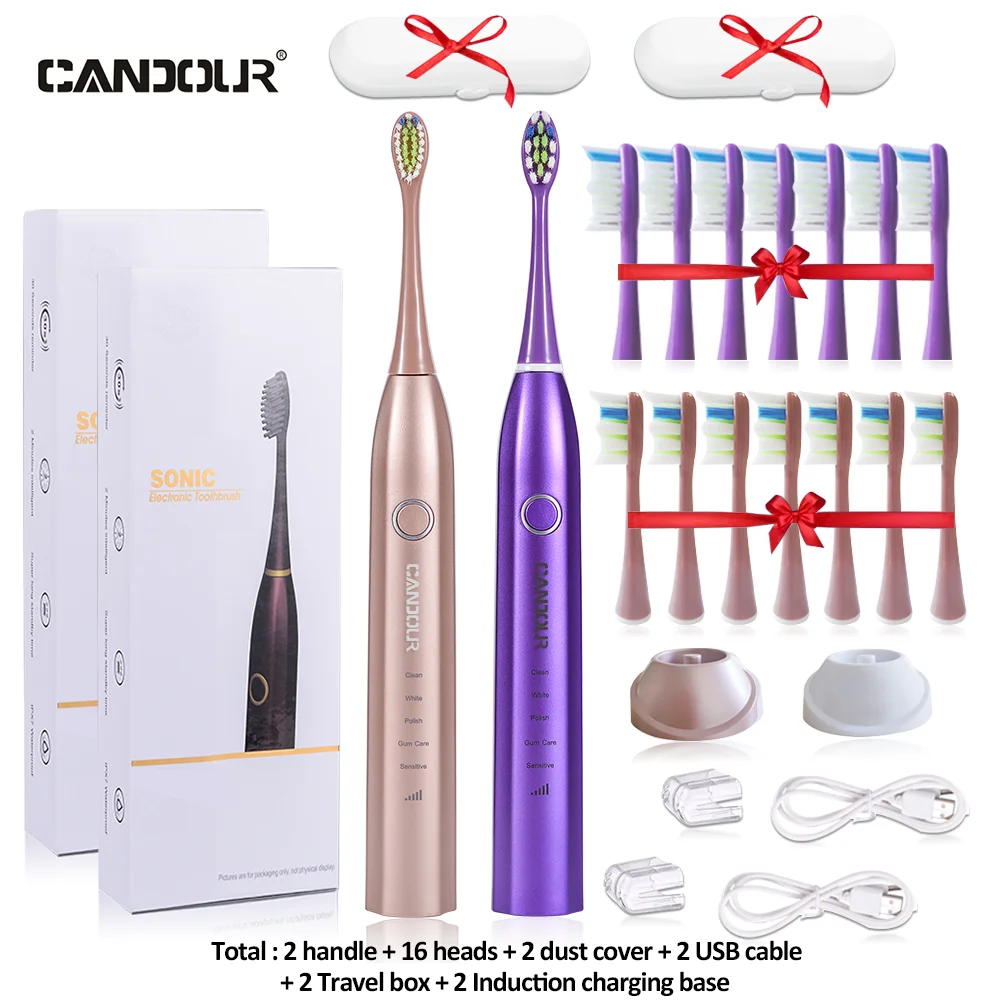 Ультразвуковая электрическая зубная щетка candour cd5168 - Фотография_4