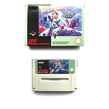 Игровой картридж mega man x pal для консоли snes pal