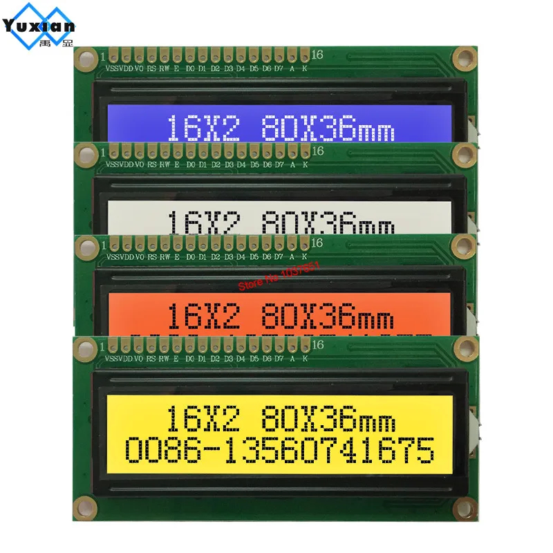 1602 16x2 модуль жк-дисплея i2c iic плата i2c пластик 3