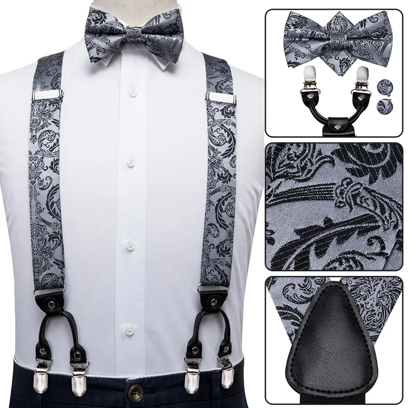 Подтяжки hi-tie мужские в винтажном стиле