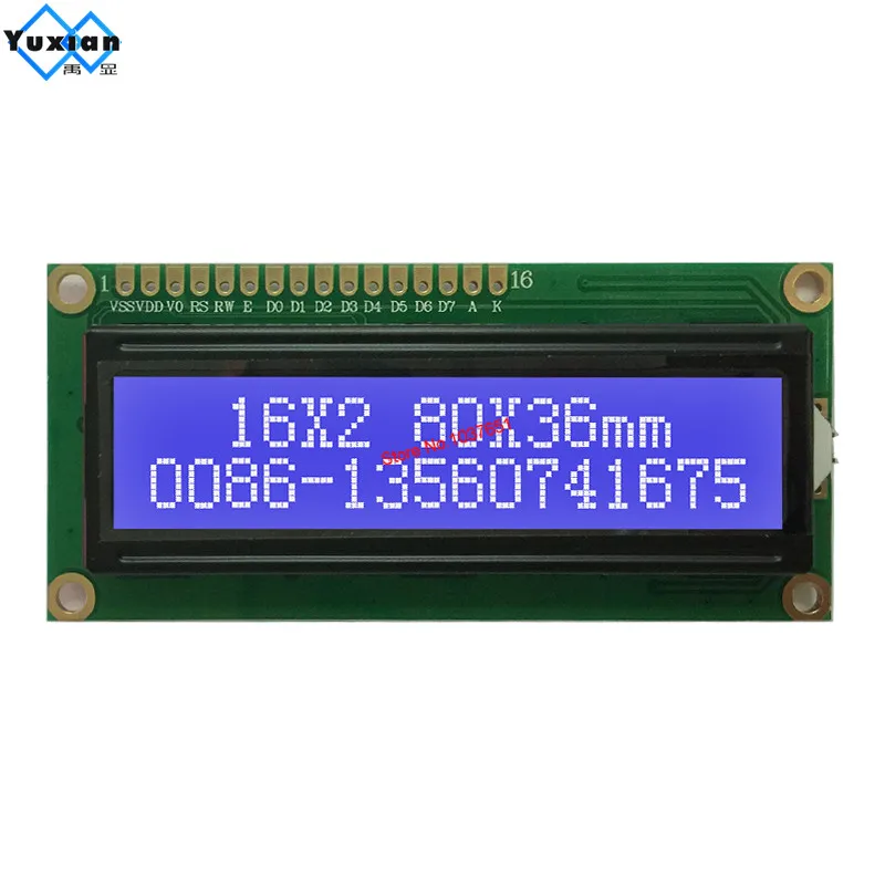 1602 16x2 модуль жк-дисплея i2c iic плата i2c пластик 3 - Фотография_5