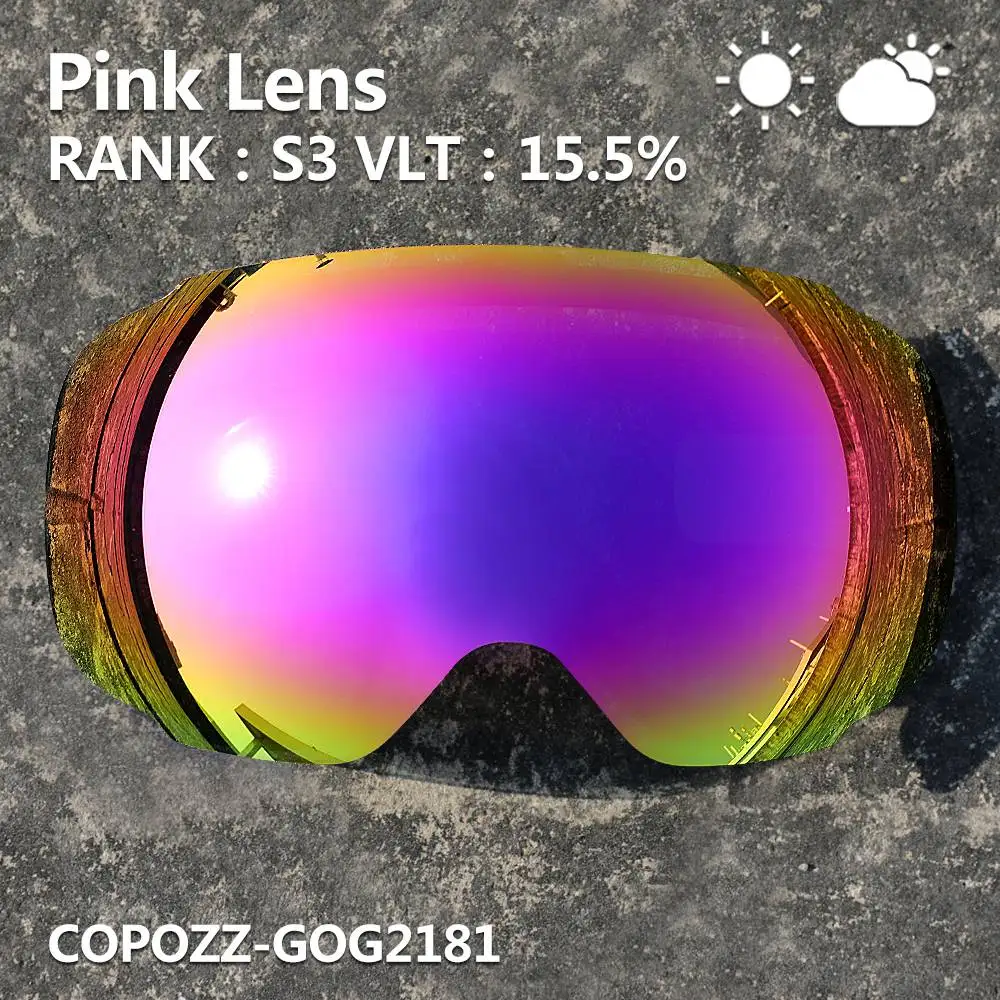 Copozz 2181, сменные магнитные линзы для лыжных очков - Фотография_6