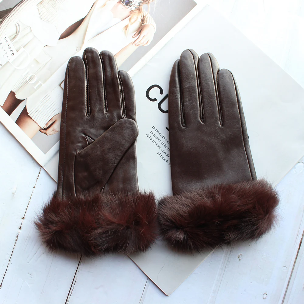 Новые женские теплые и зимние коричневые - Фотография_3