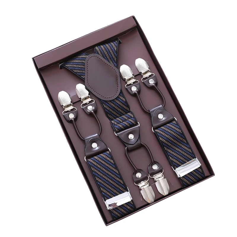 Мужские модные регулируемые эластичные подтяжки для брюк - Фотография_5