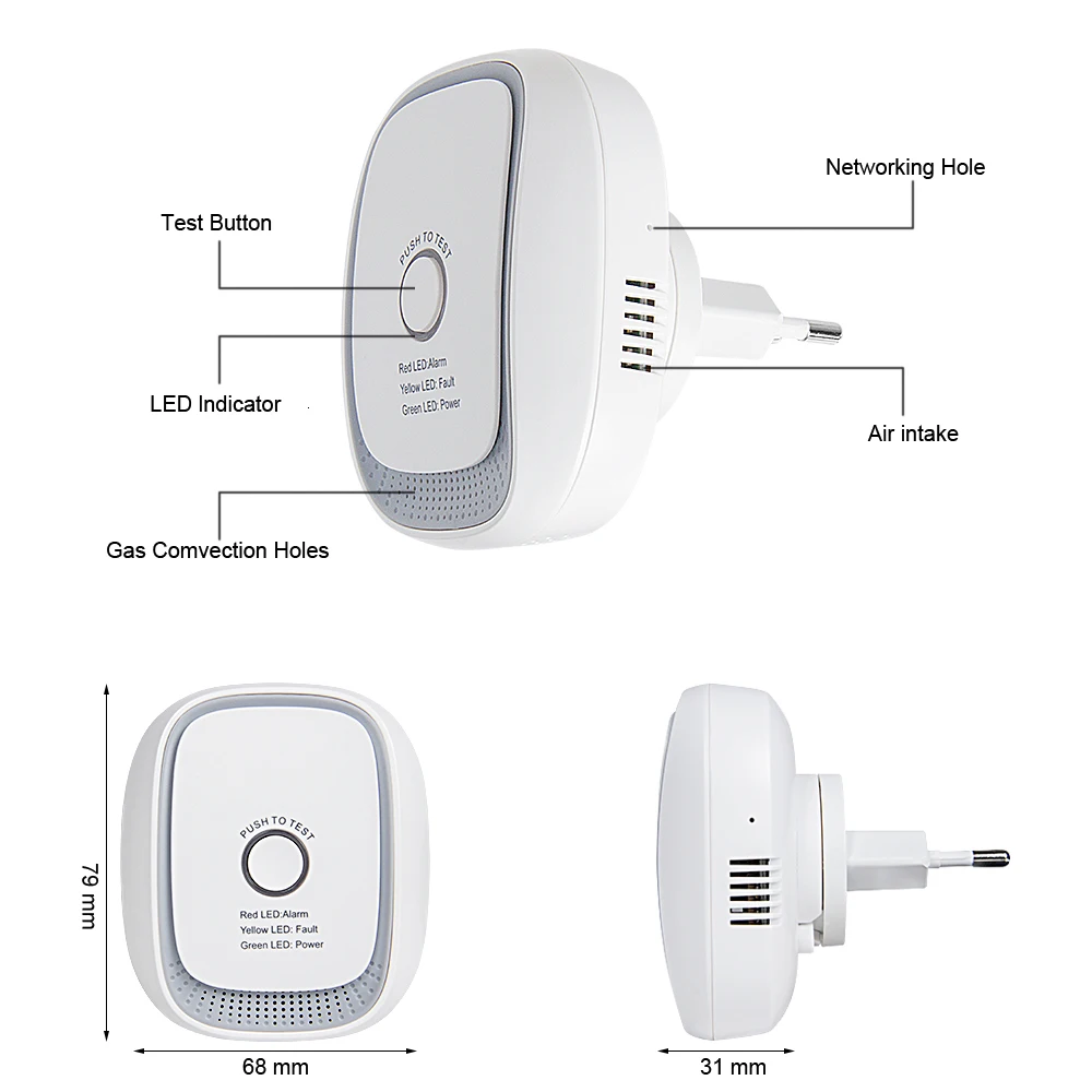 Датчик утечки горючего газа tuya zigbee3 - Фотография_4