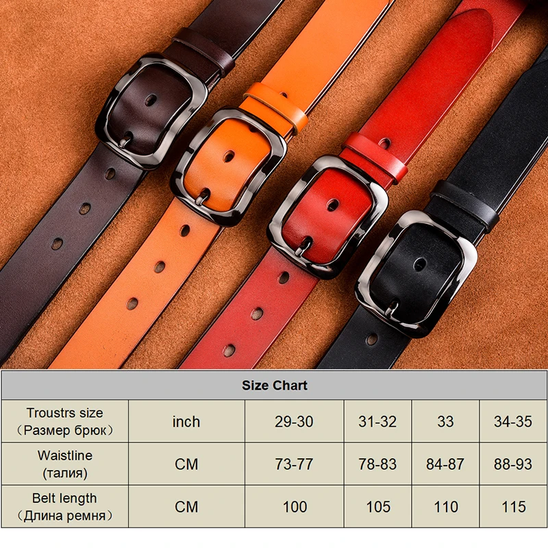 Vatlty 3,2 см ремень из натуральной кожи для женщин - Фотография_5