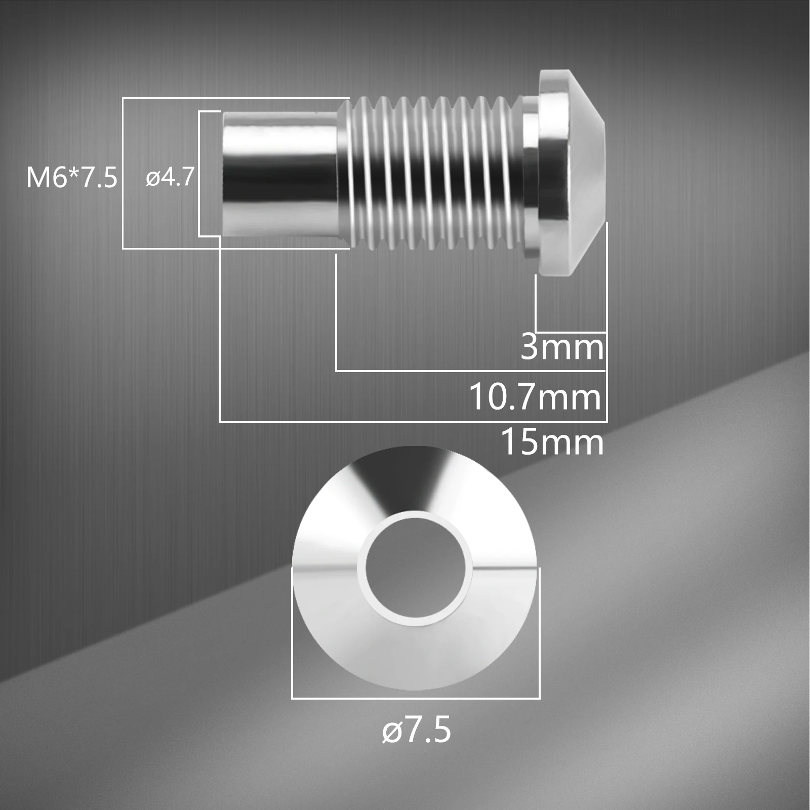 Металлический хромированный выпуклый - Фотография_3