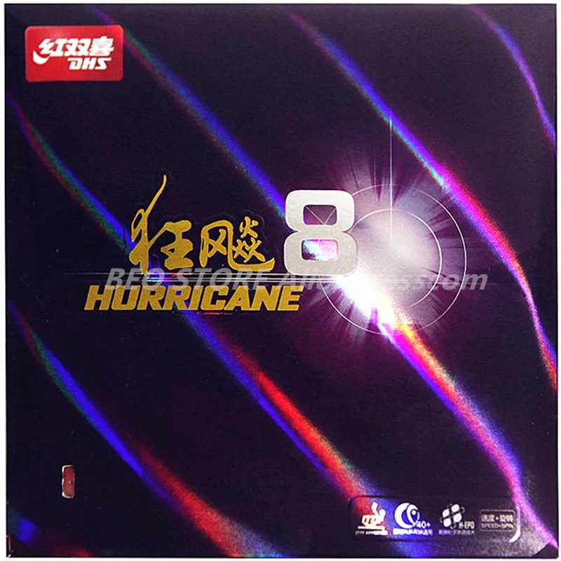 Резиновая накладка для настольного тенниса dhs hurricane-8/h8