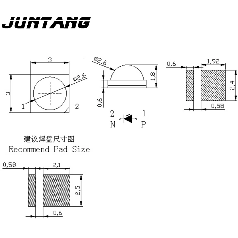 Патч с шаровой головкой led3030 высокой мощности - Фотография_4