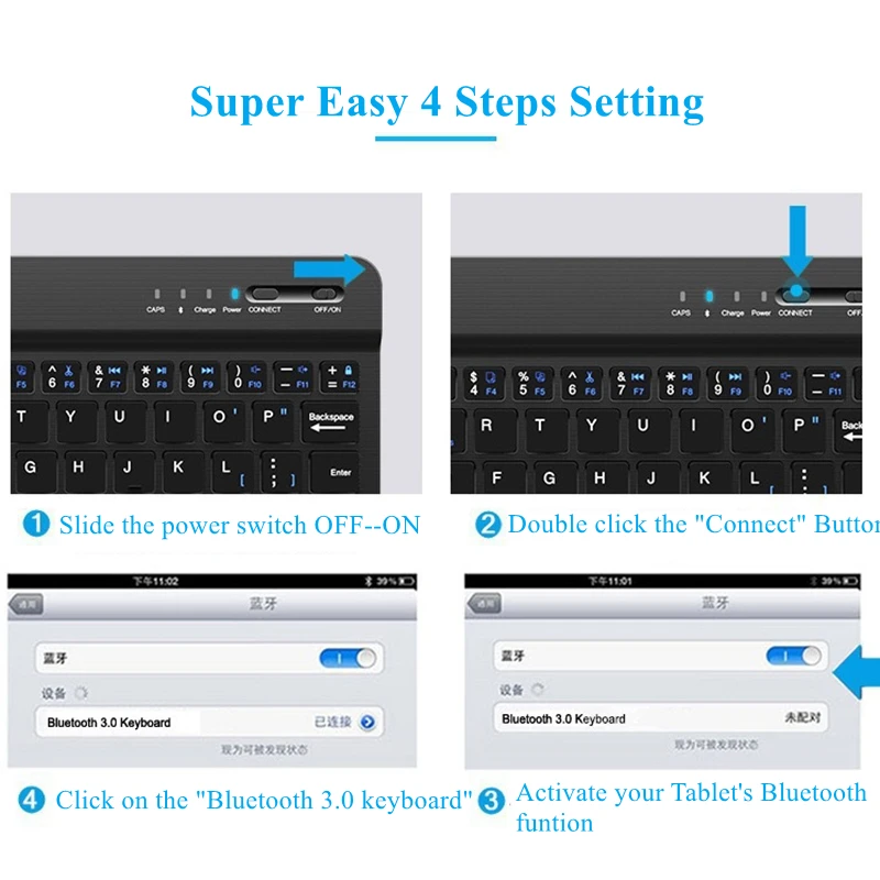 Беспроводная bluetooth-клавиатура с rgb-подсветкой - Фотография_6