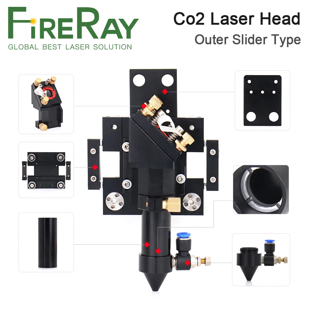 Лазерная головка fireray co2 для диам.20 мм fl 50 - Фотография_4