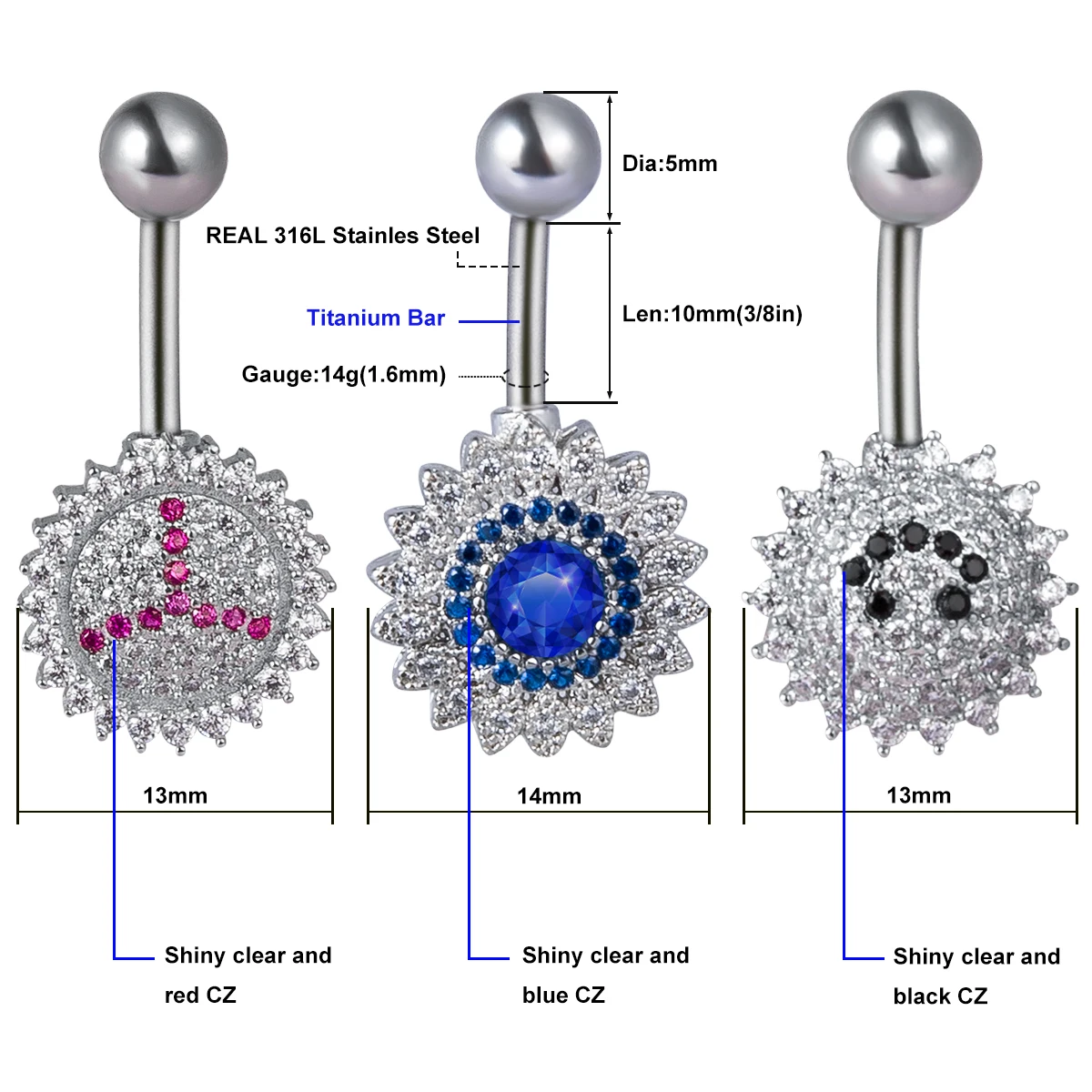 Кольцо для пупка из хирургической - Фотография_3