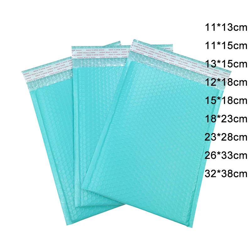 3 размера teal poly bubble mailer