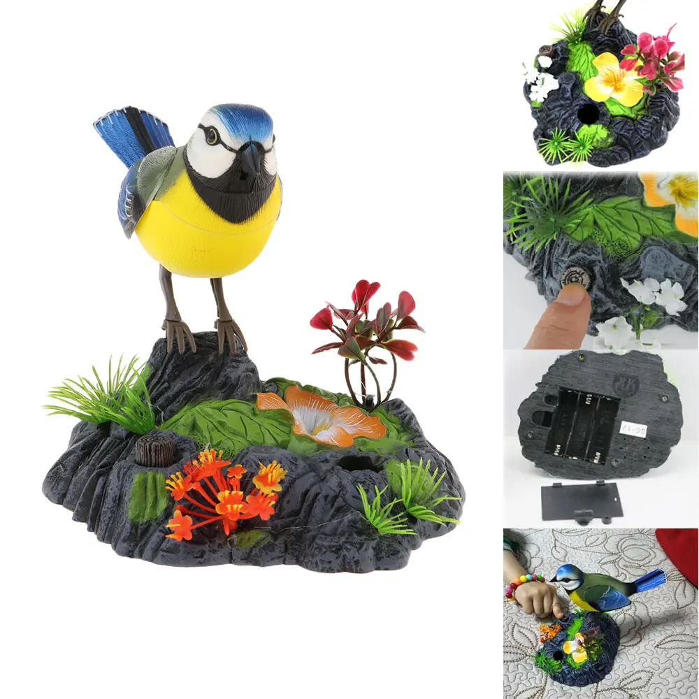Пение и chirping bird in stump - Фотография_3