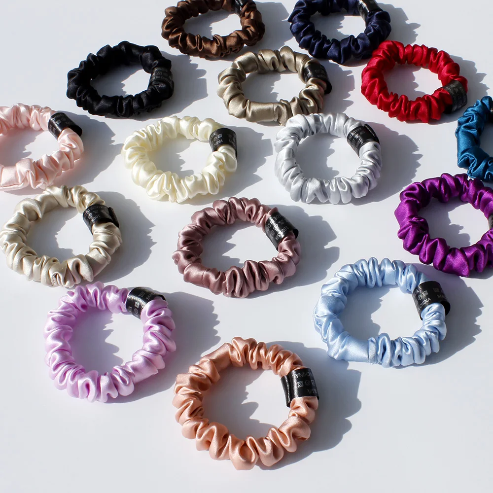 Резинки для волос из 100% чистого шелка шелковицы - Фотография_2