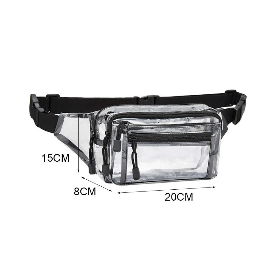 Дорожные прозрачные поясные сумки из пвх для женщин и мужчин - Фотография_6