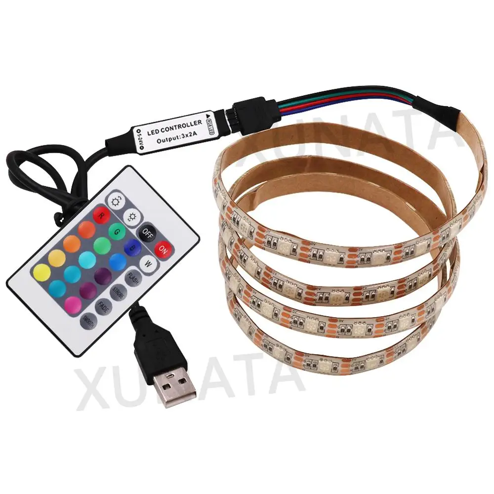5 в usb светодиодная лента rgb - Фотография_4