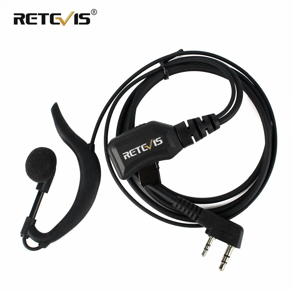 Retevis eek002 rt5r рация g-образный наушник с регулируемым громкостью