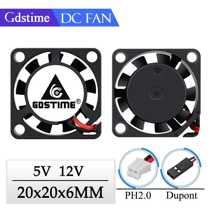 Gdstime dc 5 в 12 в 20 мм 20x20x6