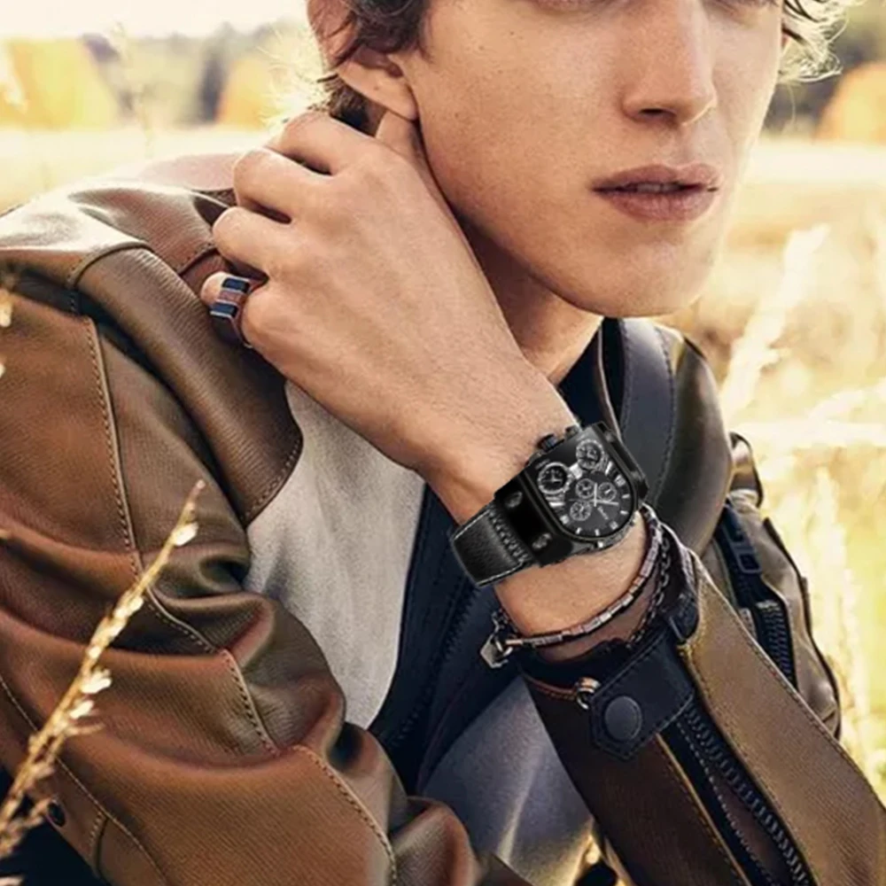 Часы мужские кварцевые с несколькими - Фотография_5