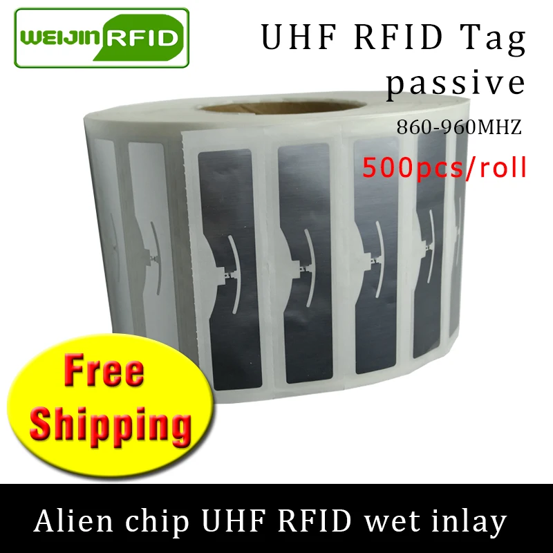 Бирка rfid uhf наклейка alien 9654/9954epc