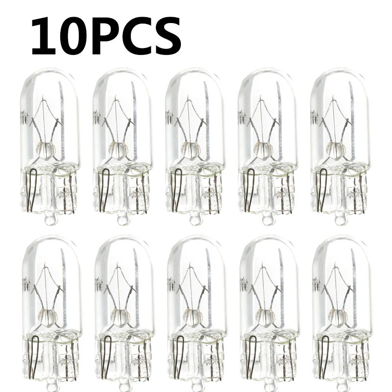 10 x белый t10 w5w 501 194 прозрачная - Фотография_5