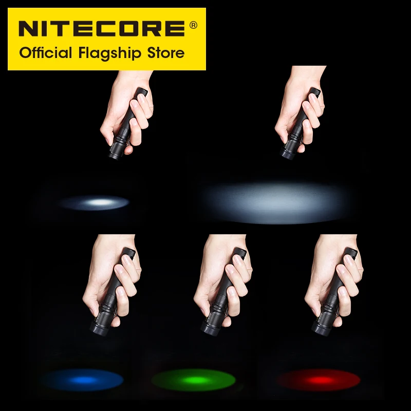 Nitecore 40 мм фильтр для фонарика красный синий зеленый - Фотография_5