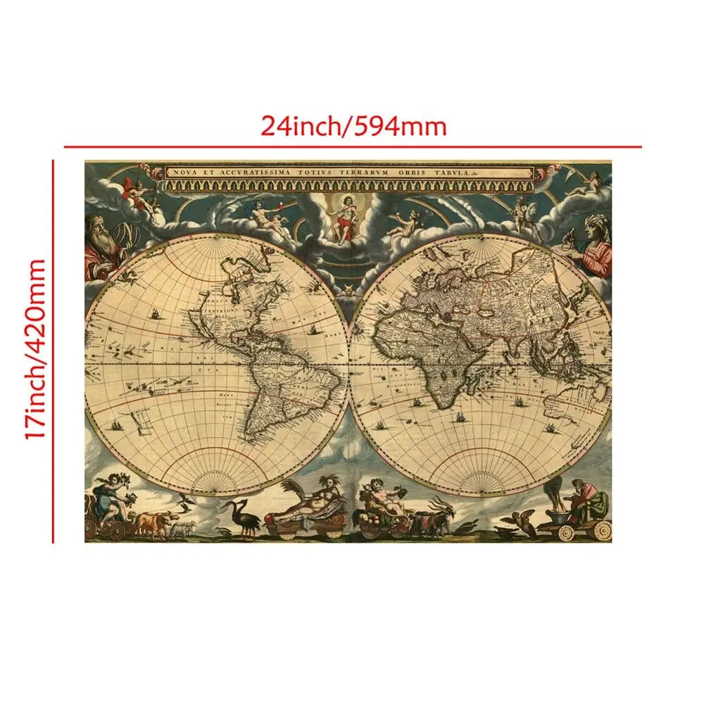 Карта мира без рамы - Фотография_2