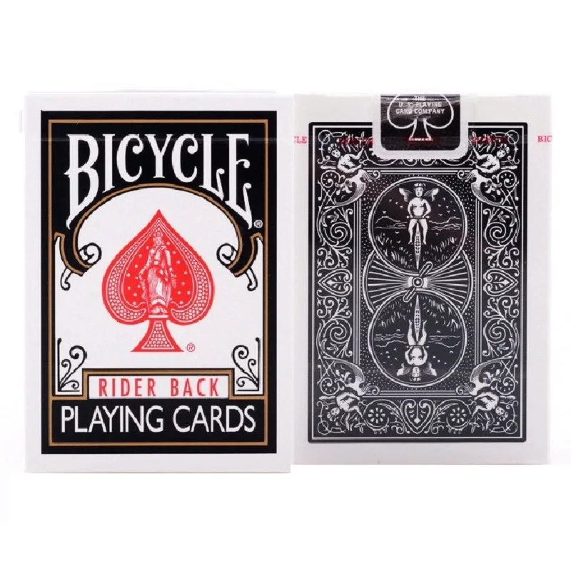 Черные игральные карты bicycle rider back
