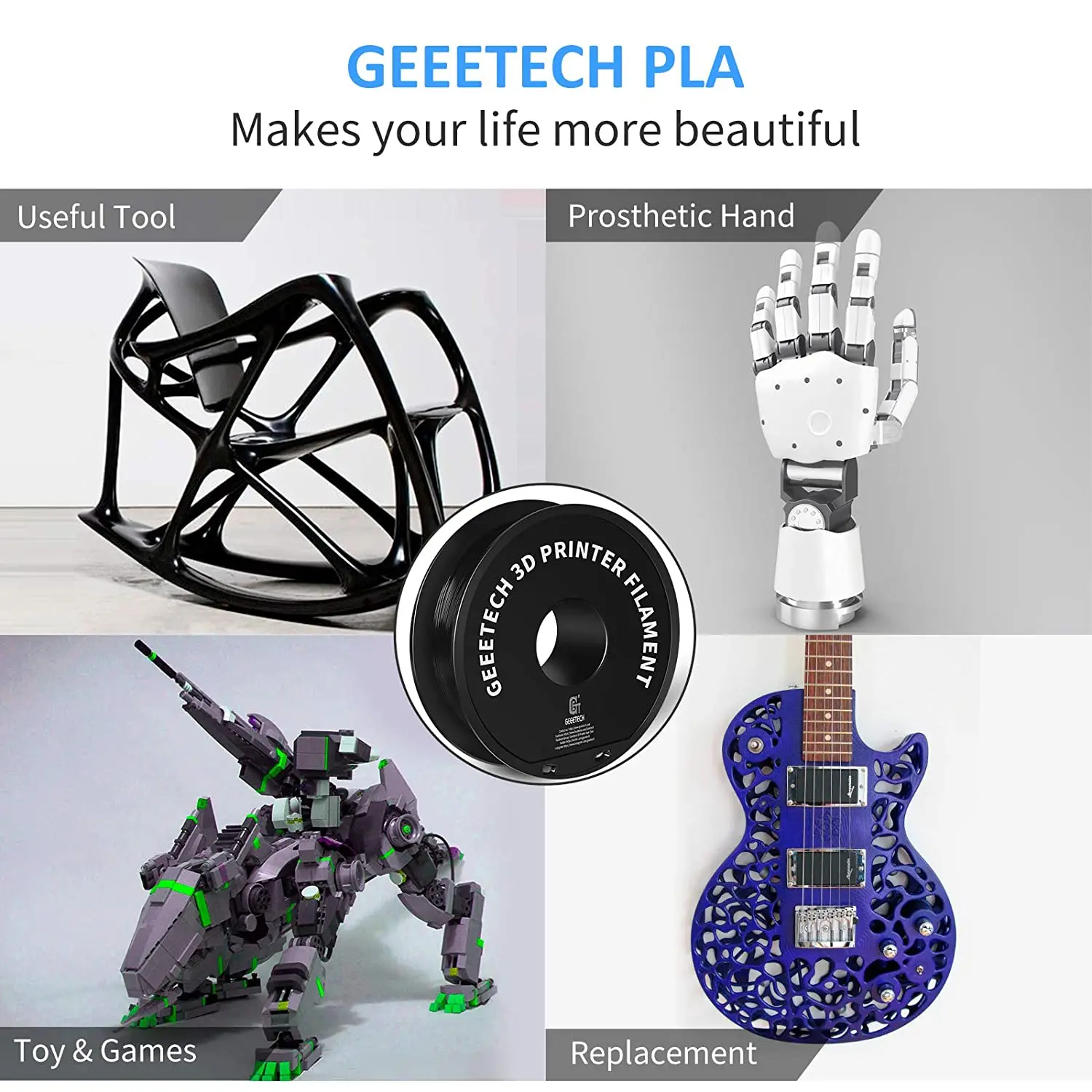 Geeetech пластик для 3д принтера pla petg пластик 1 кг 1 - Фотография_5