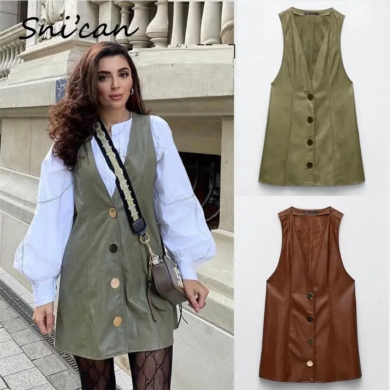 Платье женское из искусственной кожи
