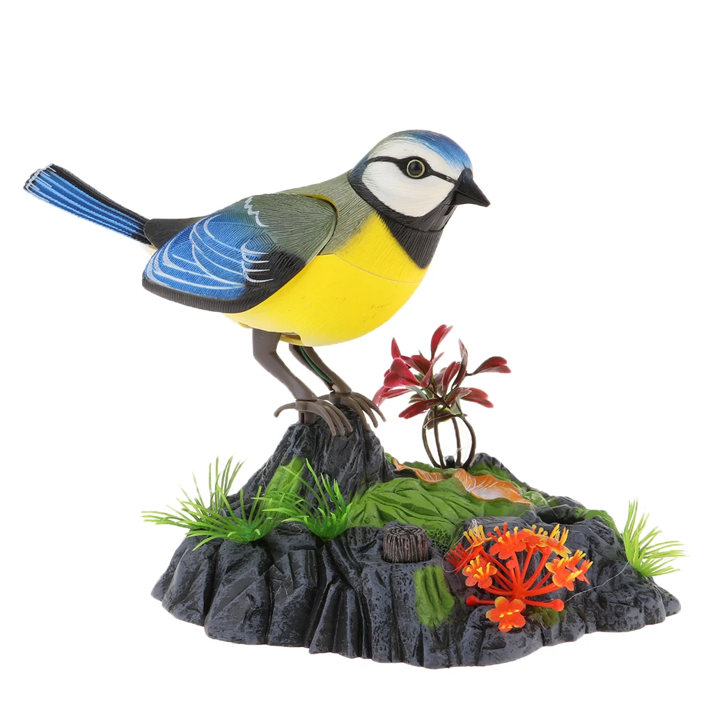 Пение и chirping bird in stump