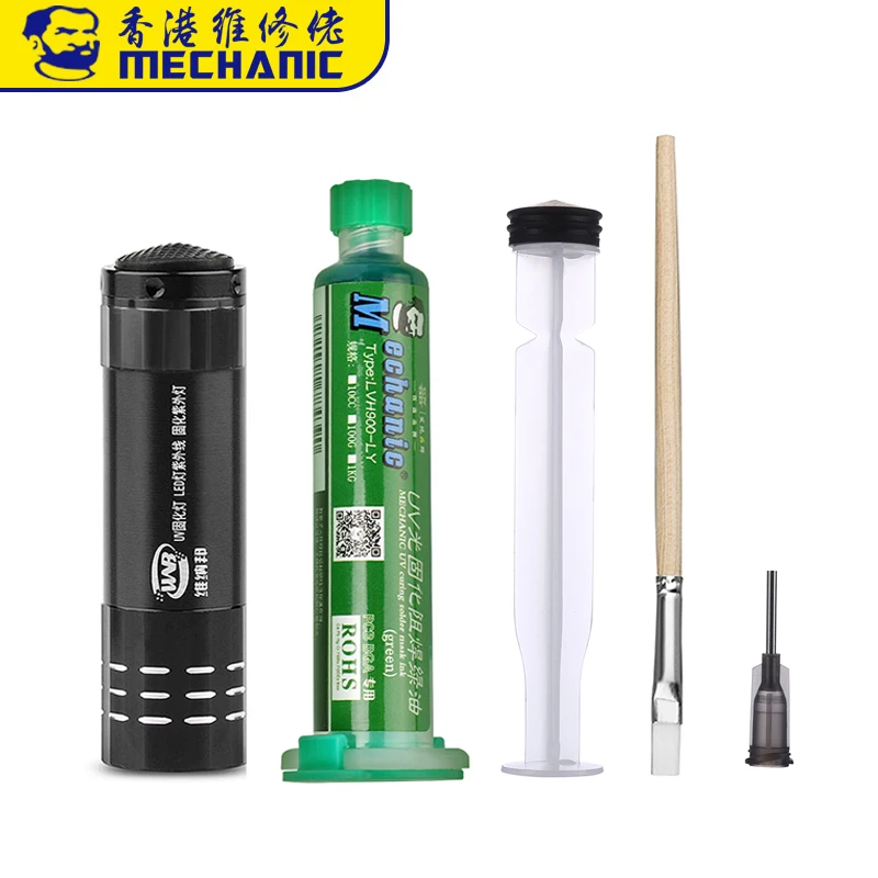 Mechanic green oil uv паяльная