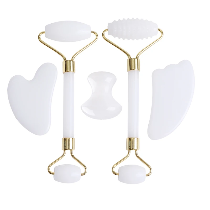 Белый нефрит gua sha массажер натуральный